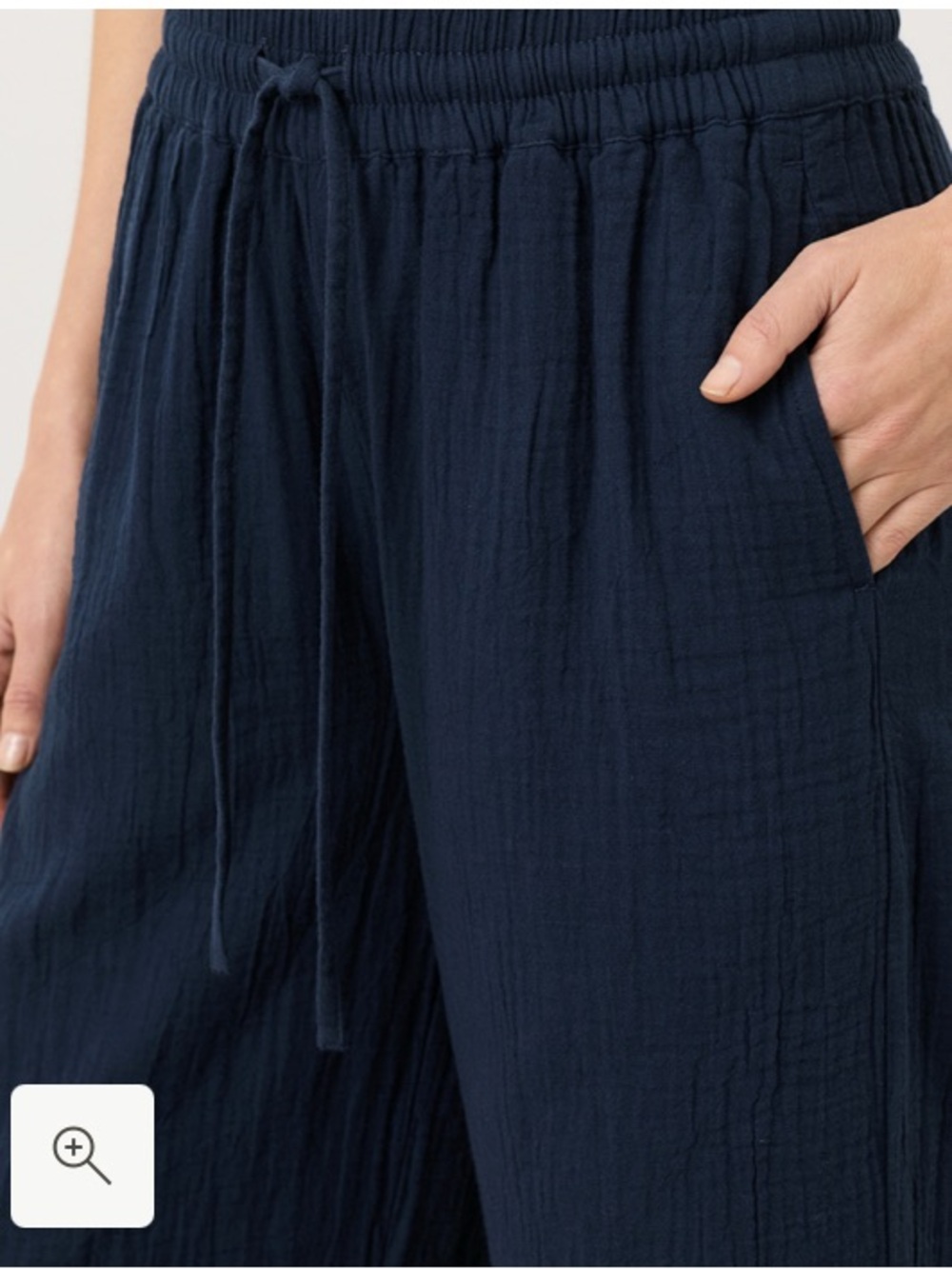 Organic coastal double gauze split hem pant NEW NWOT - Picture 5 of 7